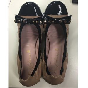 Pretty Ballerina Flats size 37.5 black/beige